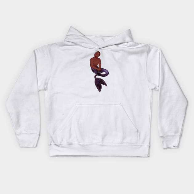 James Rhodes - Mermaids Kids Hoodie by drizzledrawings